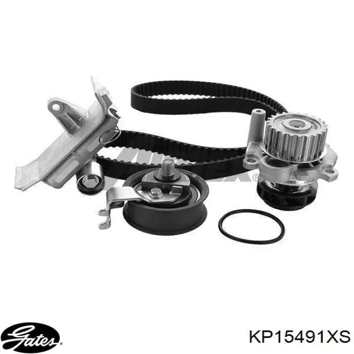 Комплект ГРМ Gates KP15491XS ціна, від 150.28 USD