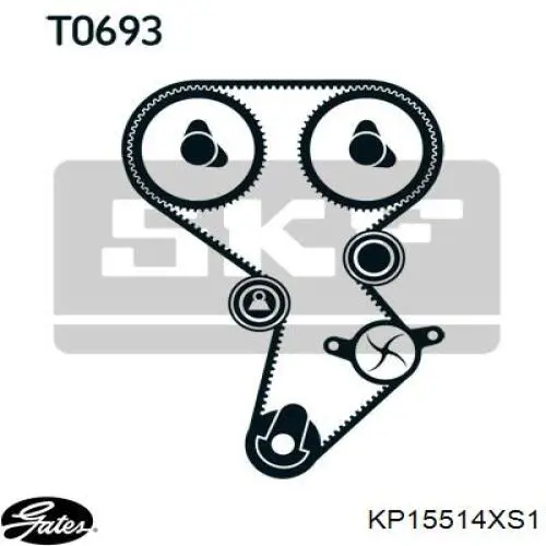 Комплект ГРМ Dayco KTBWP5200 ціна, від 139.17 USD