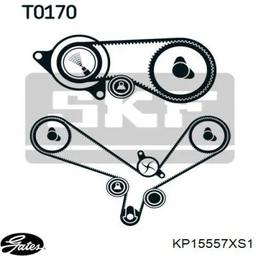 KD107 Dolz Ремінь ГРМ, комплект