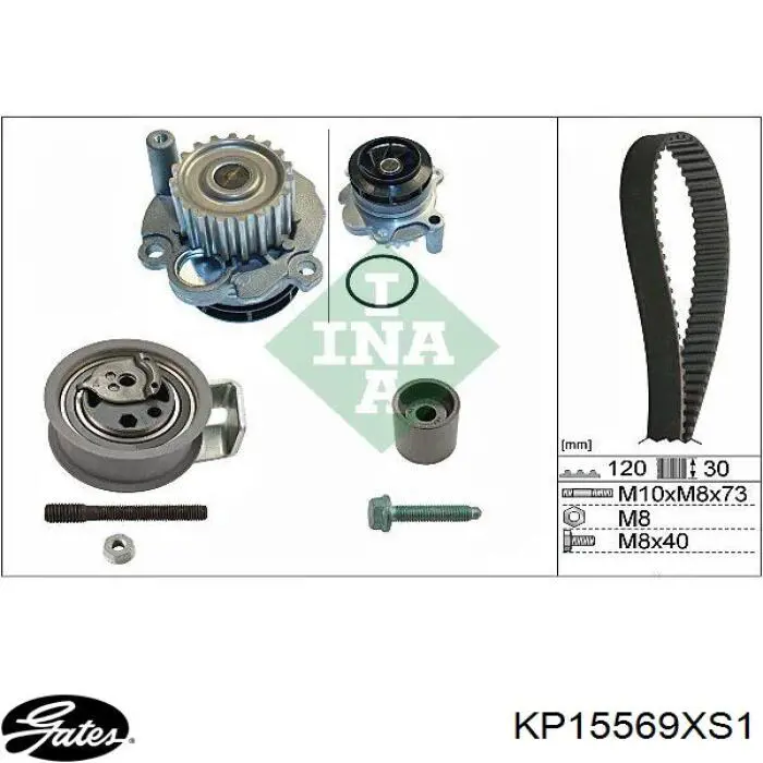 Комплект ГРМ MTKQ039P Magneti Marelli