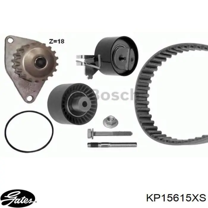 Ремкомплект ГРМ Gates KP15615XS