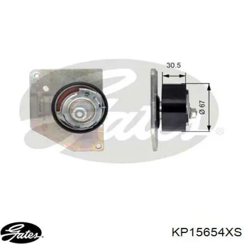 Комплект ГРМ KP15654XS Gates