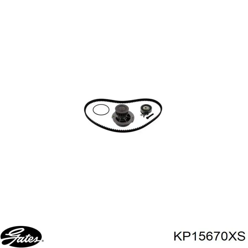 Комплект ГРМ Gates KP15670XS ціна, від 100.30 USD