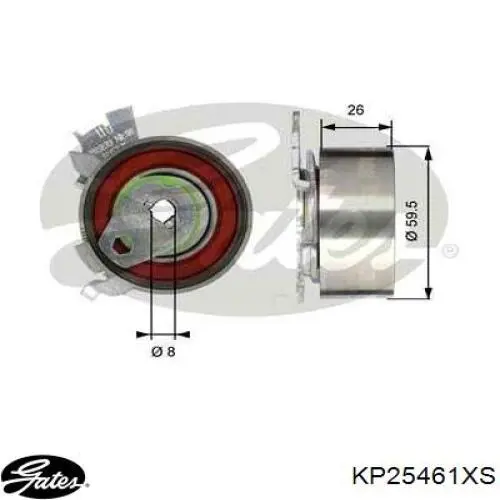 Ремкомплект ГРМ Gates KP25461XS
