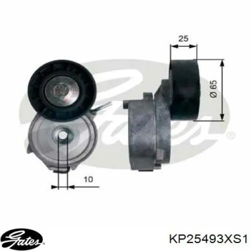 KP25493XS1 Gates Ремінь ГРМ, комплект