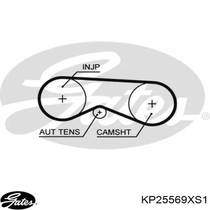 Комплект ГРМ KP25569XS1 Gates