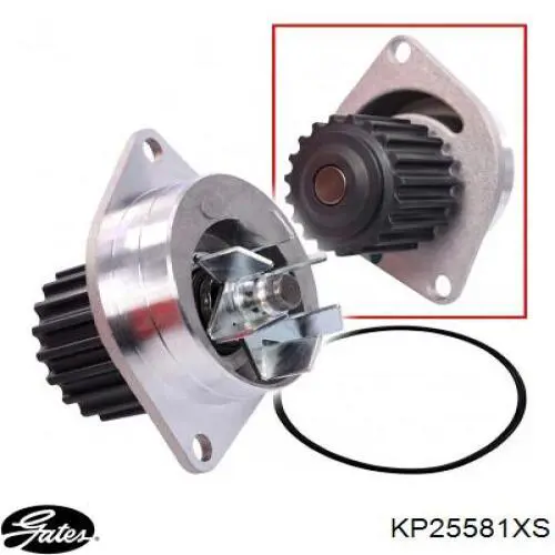 KP25581XS Gates Ремінь ГРМ, комплект
