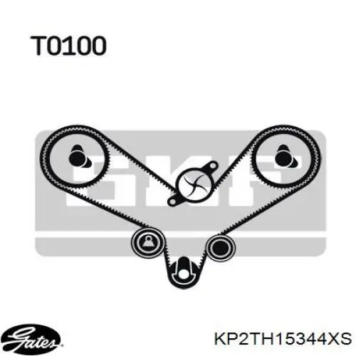 Купити KP2TH15344XS Gates ГРМ ремень