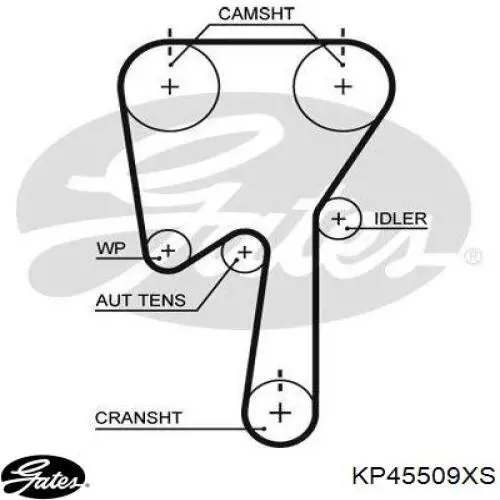 Комплект ГРМ KP45509XS Gates
