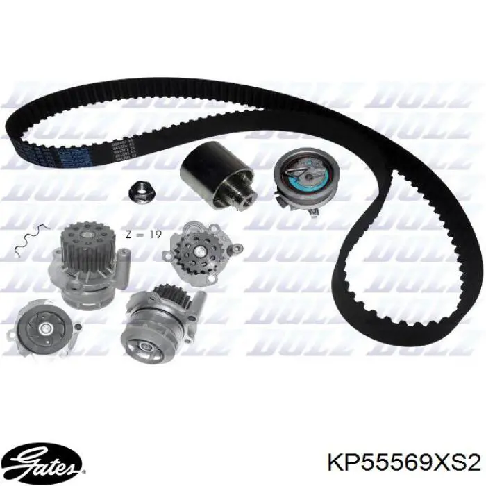 Ремкомплект ГРМ Gates KP55569XS2
