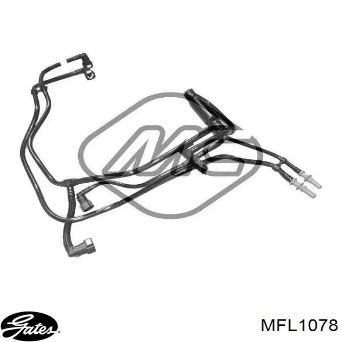Трубка паливна, від фільтра до насосу Gates MFL1078 ціна, від 74.66 USD