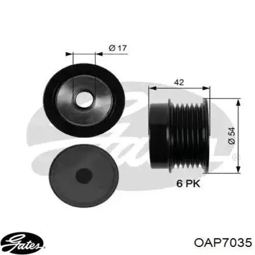 Шків генератора ZN5532 ZEN