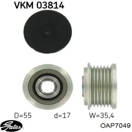 Шків генератора ORK6111500360 GP