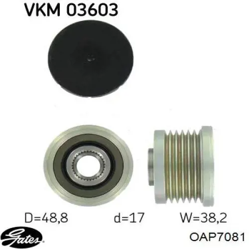 Шків генератора ZN5410 ZEN