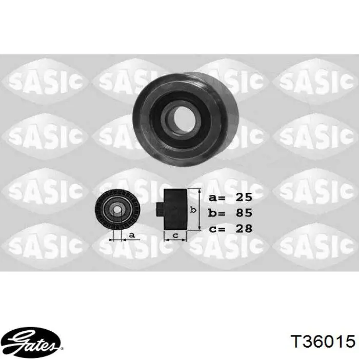 Купити T36015 Gates Натяжний ролик