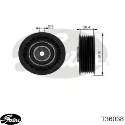Ролик приводного ременя, паразитний Opel Tigra A (S93) (Опель Тігра)