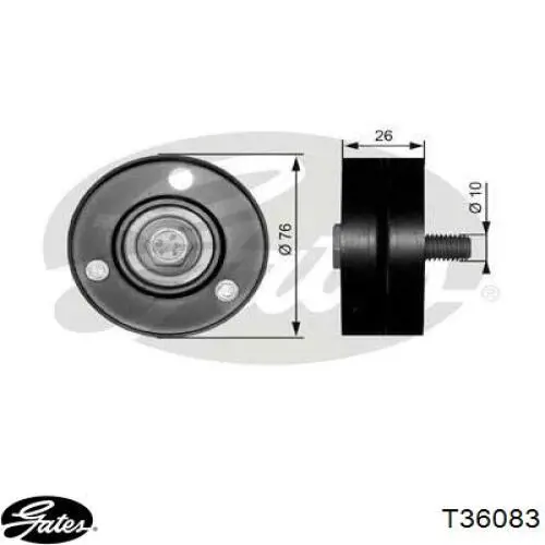 Ролик приводного ременя, паразитний MPQ0026 Magneti Marelli