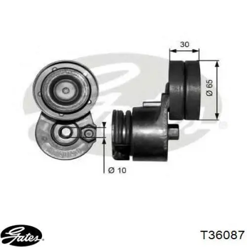 Натяжний ролик T36087 Gates