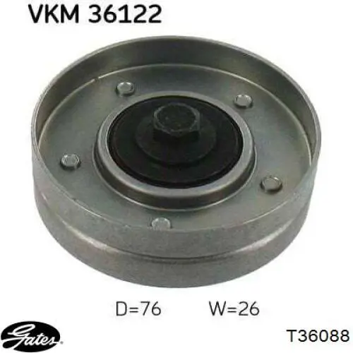 Ролик приводного ременя, паразитний Kamoka R0328