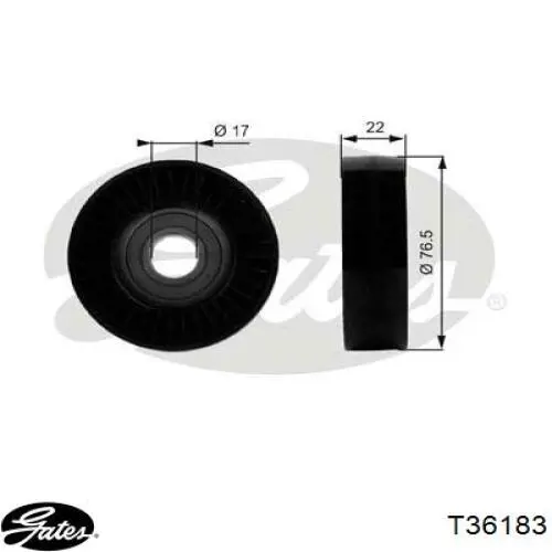 Ролик натягувача приводного ременя T36183 Gates