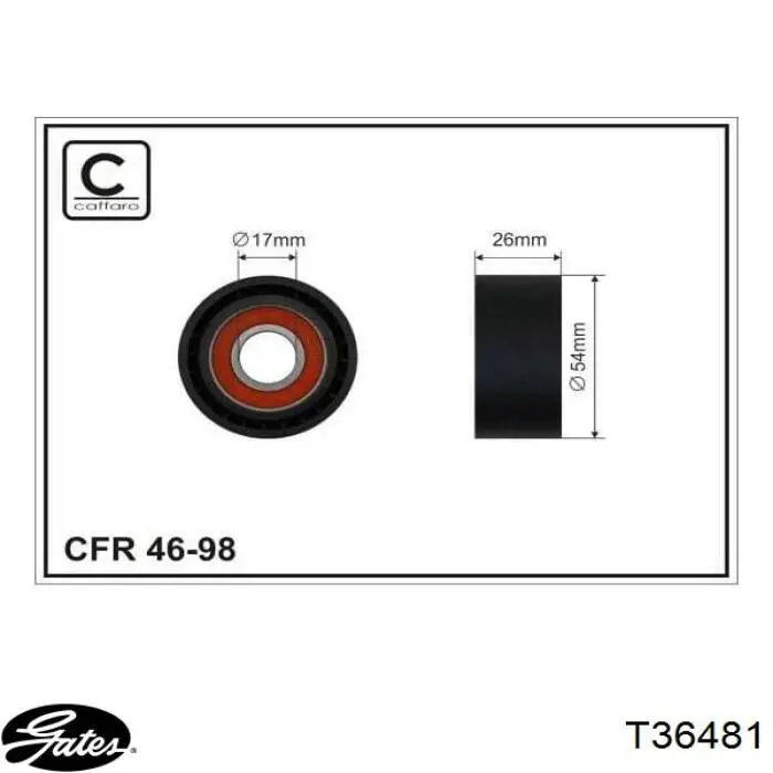 Купити MPQ0105 Magneti Marelli Ролик приводного ременя, паразитний