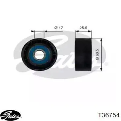 Купити T36754 Gates Натяжний ролик