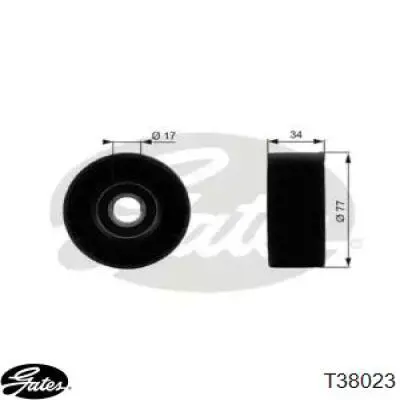 Купити T38023 Gates Ролик приводного ременя, паразитний