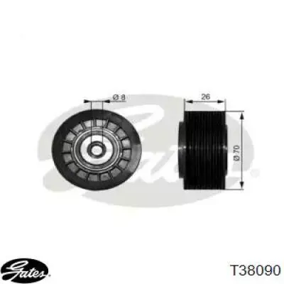 Натяжний ролик Gates T38090 ціна, від 33.43 USD