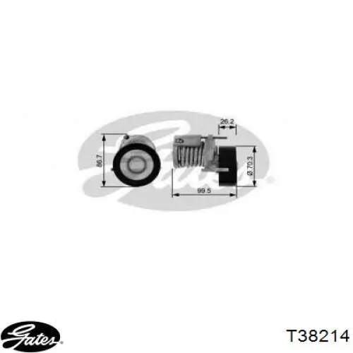 Натягувач приводного ременя Triple Five 950452 ціна, від 27.06 USD