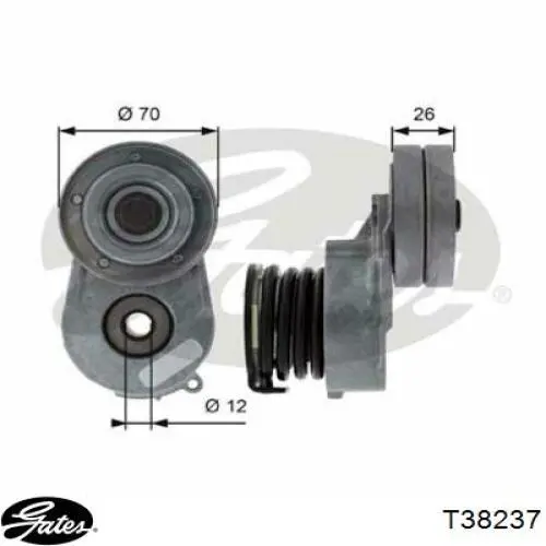 Натягувач приводного ременя MPQ0666 Magneti Marelli