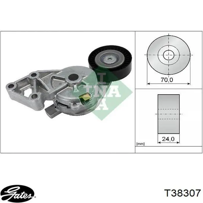 Натягувач приводного ременя V401323 Sato Tech
