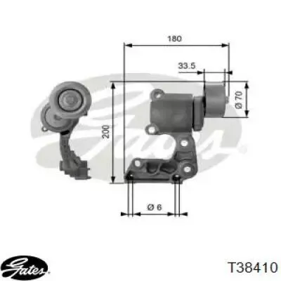 Натягувач приводного ременя T38410 Gates