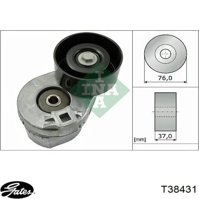 Натягувач приводного ременя Fast FT44615 ціна, від 38.04 USD