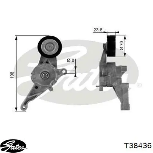 Натягувач приводного ременя Autotechteile 3903006 ціна, від 24.06 USD