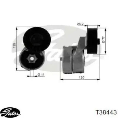Натягувач приводного ременя T38443 Gates