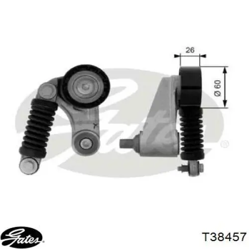 Натягувач приводного ременя Japan Parts TS500 ціна, від 46.55 USD