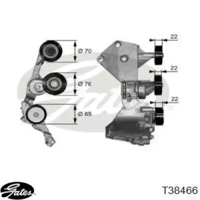 Натягувач приводного ременя Kamoka R0042 ціна, від 124.34 USD
