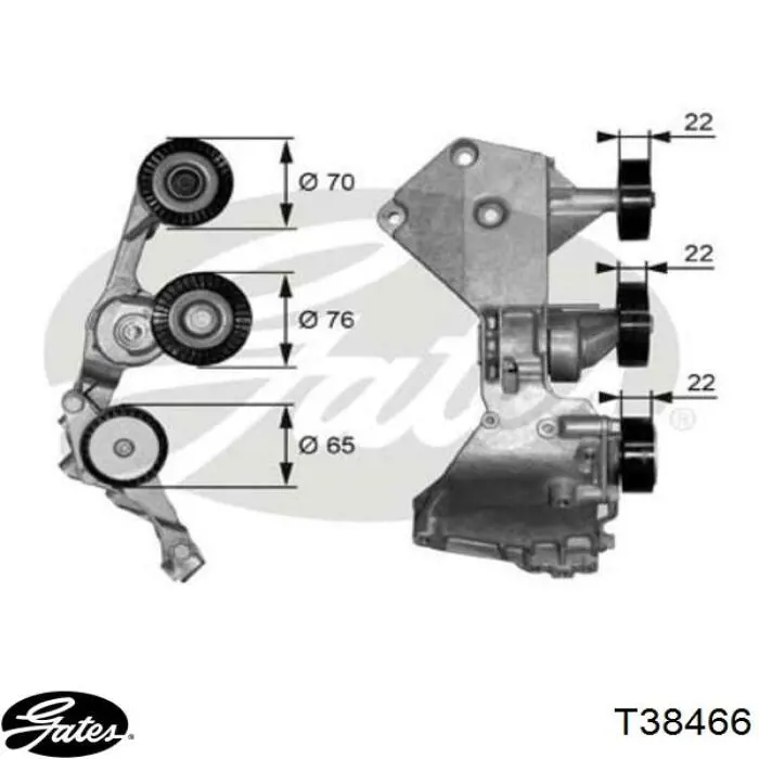 Натягувач приводного ременя Mercedes A6682020540 ціна, від 131.78 USD