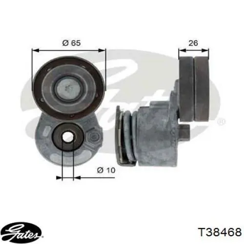 Натягувач приводного ременя BSG 65615012 ціна, від 54.12 USD