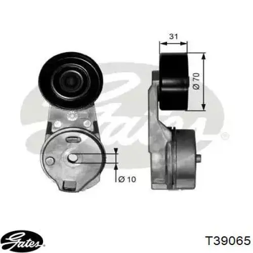 Натягувач приводного ременя Gates T39065 ціна, від 139.90 USD
