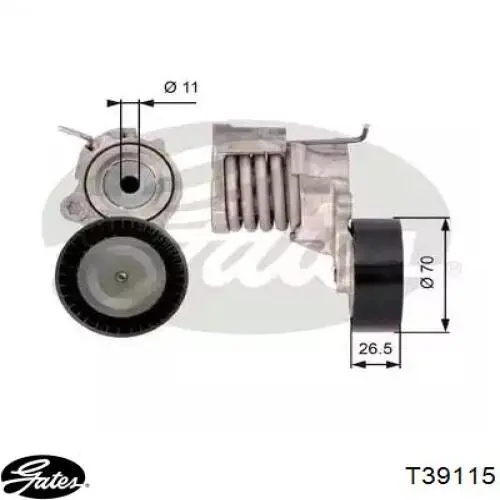 Натягувач приводного ременя V402961P Sato Tech