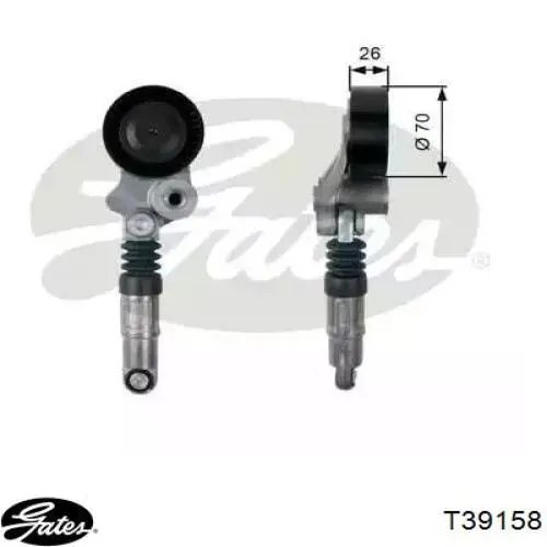 Купити T39158 Gates Натягувач приводного ременя