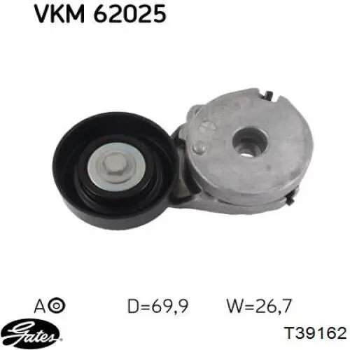 Натягувач приводного ременя 11955JD21A Renault (RVI)