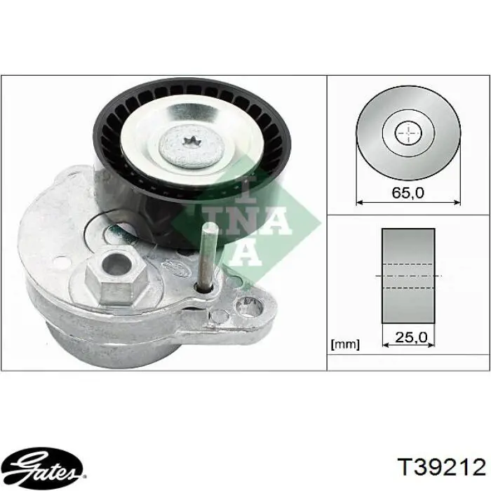 Натягувач приводного ременя T39212 Gates