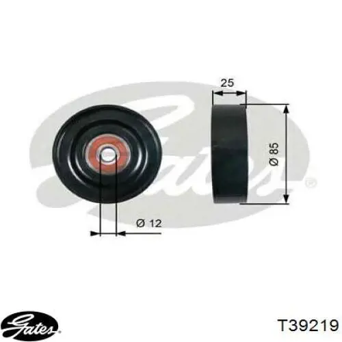 T38284 Gates Натяжна планка поліклинового ременя