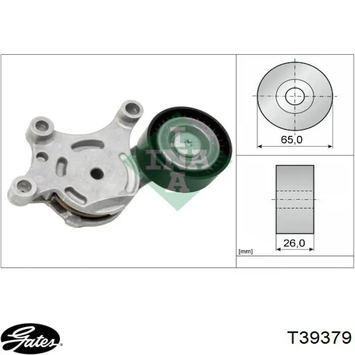 Натягувач приводного ременя T39379 Gates
