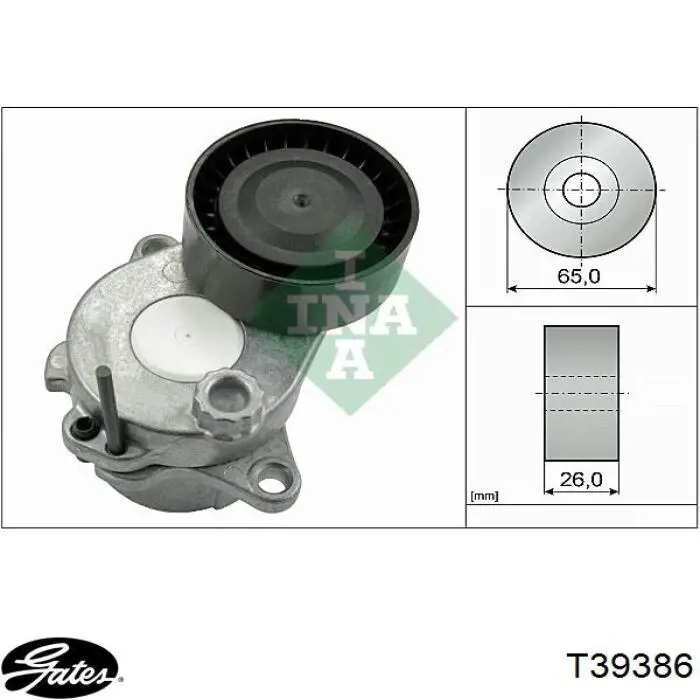 A6512001570 Mercedes Натяжна планка поліклинового ременя