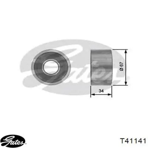 RAT2207 GP Ролик натягувач