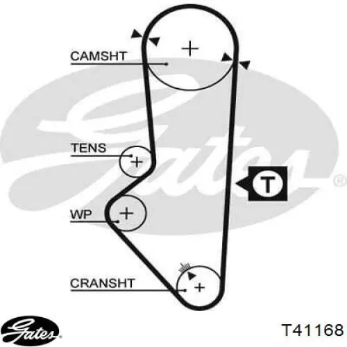 T41168 Gates Ролик натягувач