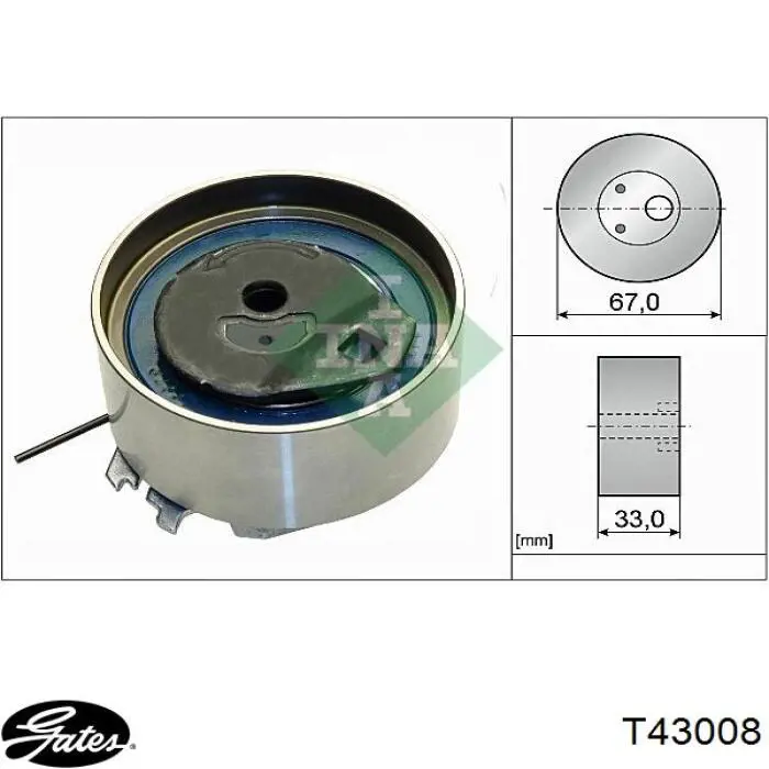 Натягувач ременя ГРМ 48012 Continental/Siemens